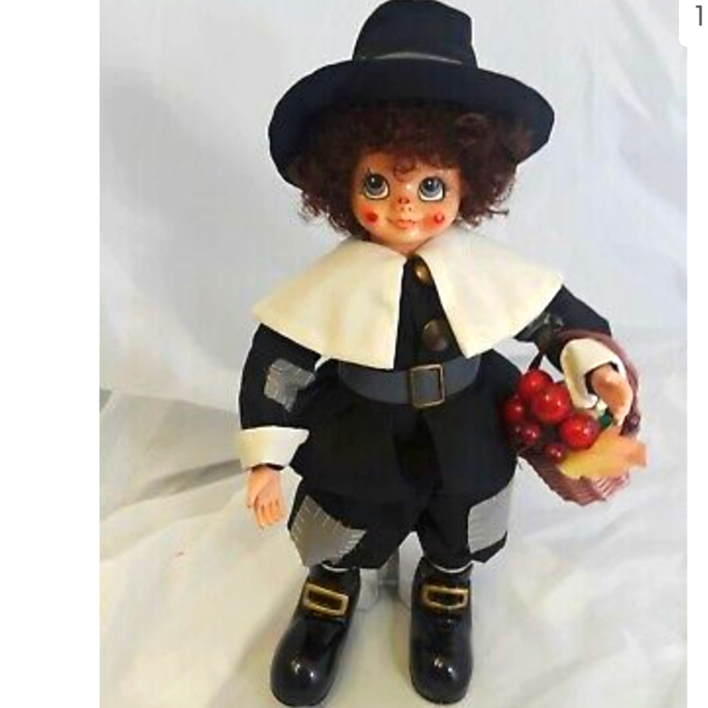 Brinn 1986 Porcelain Pilgrim Clown Doll